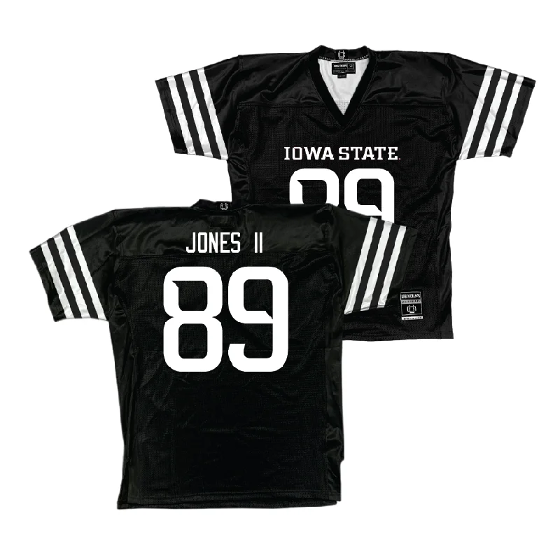 Football Jerseys For Special Team Events-Iowa State Football Black Jersey - Trent Jones II