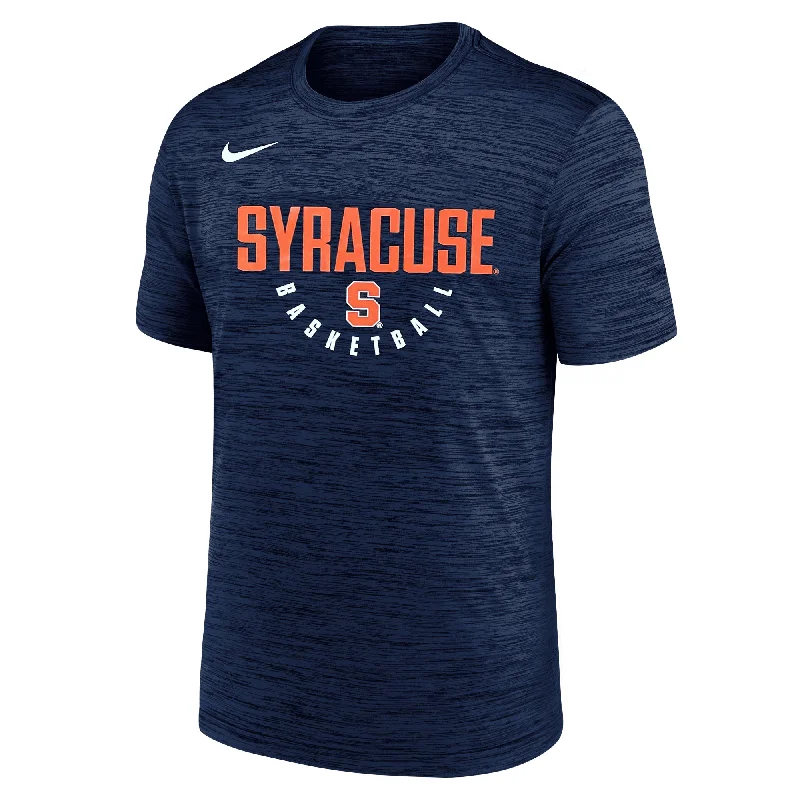 Custom Basketball Jerseys For Charity Tournaments-Nike Dri-FIT Syracuse Basketball Velocity Tee