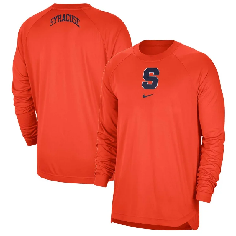 Personalized Basketball Jerseys For Community Teams-Nike Syracuse Basketball Shootaround Long Sleeve