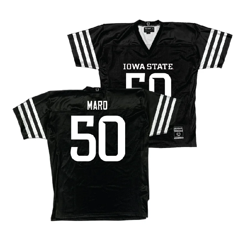 Football Jerseys With Custom Sizing-Iowa State Football Black Jersey  - Tyler Maro