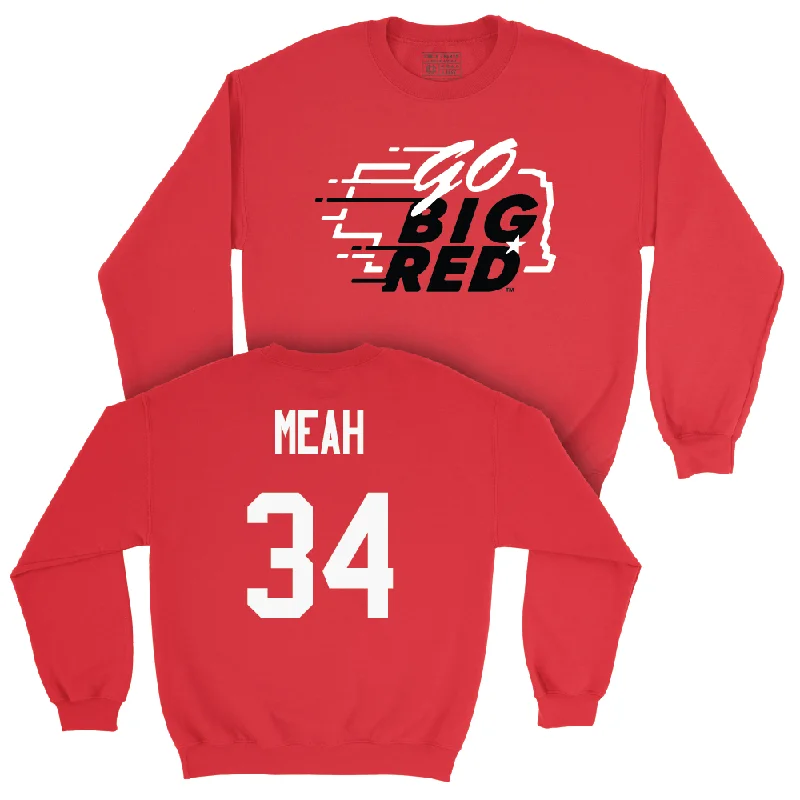 Custom Basketball Jerseys For Sponsorship Events-Red Men's Basketball GBR Crew  - Braxton Meah