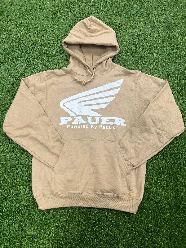 Personalized Basketball Jerseys For Tournaments-Pauer Powered By Passion Core Fleece Hooded Sweatshirt