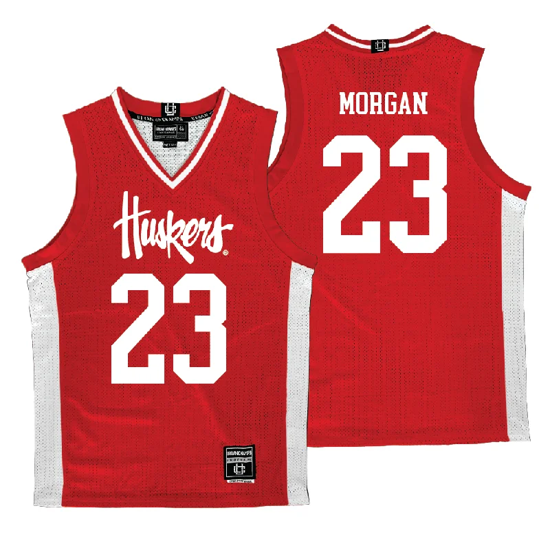 Basketball Jerseys For Youth Teams & Leagues-Nebraska Men's Basketball Red Jersey  - Andrew Morgan