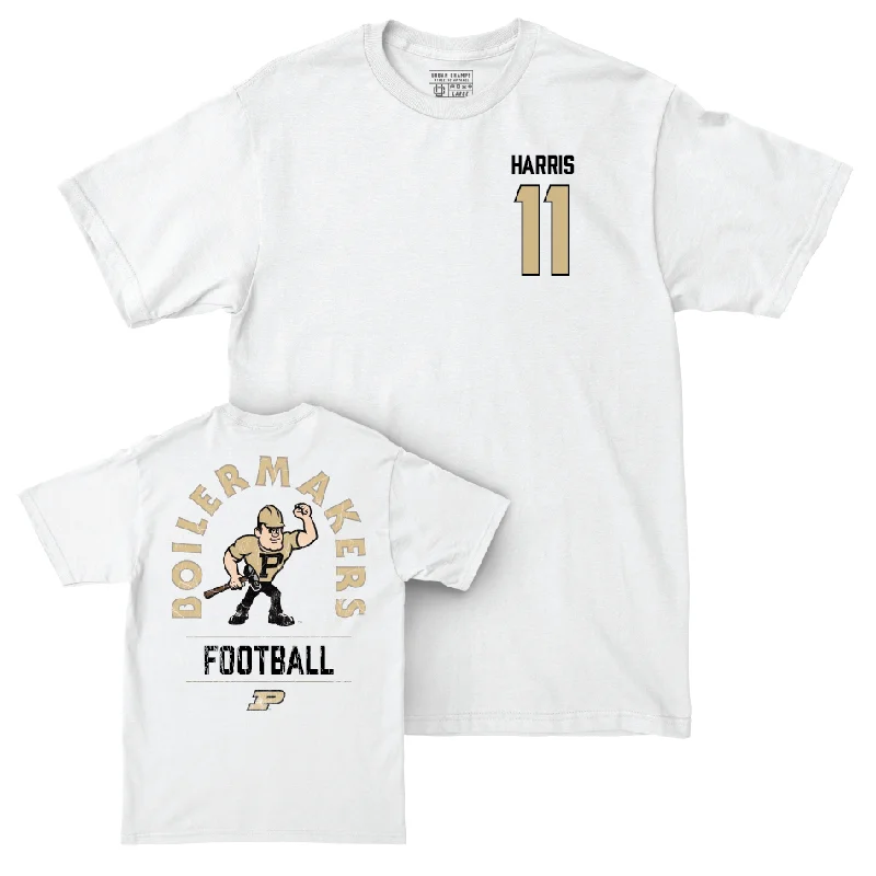 Football Jerseys For Charity Fundraisers-Football White Mascot Comfort Colors Tee  - Tra’Mar Harris