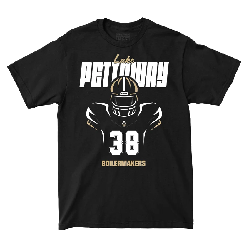 Personalized Football Jerseys For Player Recognition-Silhouette Black Football Tee  - Luke Pettaway