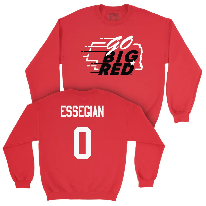 Custom Basketball Jerseys For Regional Tournaments-Red Men's Basketball GBR Crew  - Connor Essegian