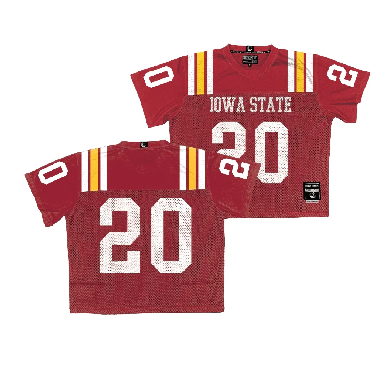 Football Jerseys For Professional Events-Iowa State Throwback Football Jersey - Jace Gilbert | #20