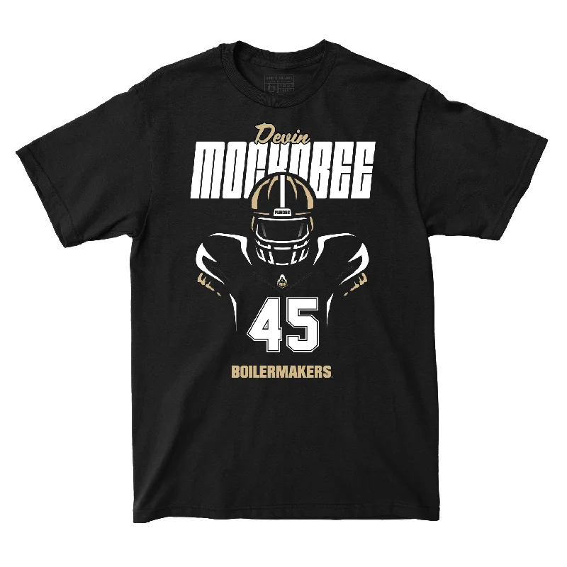 Football Jerseys For Family Events-Silhouette Black Football Tee - Devin Mockobee | #45