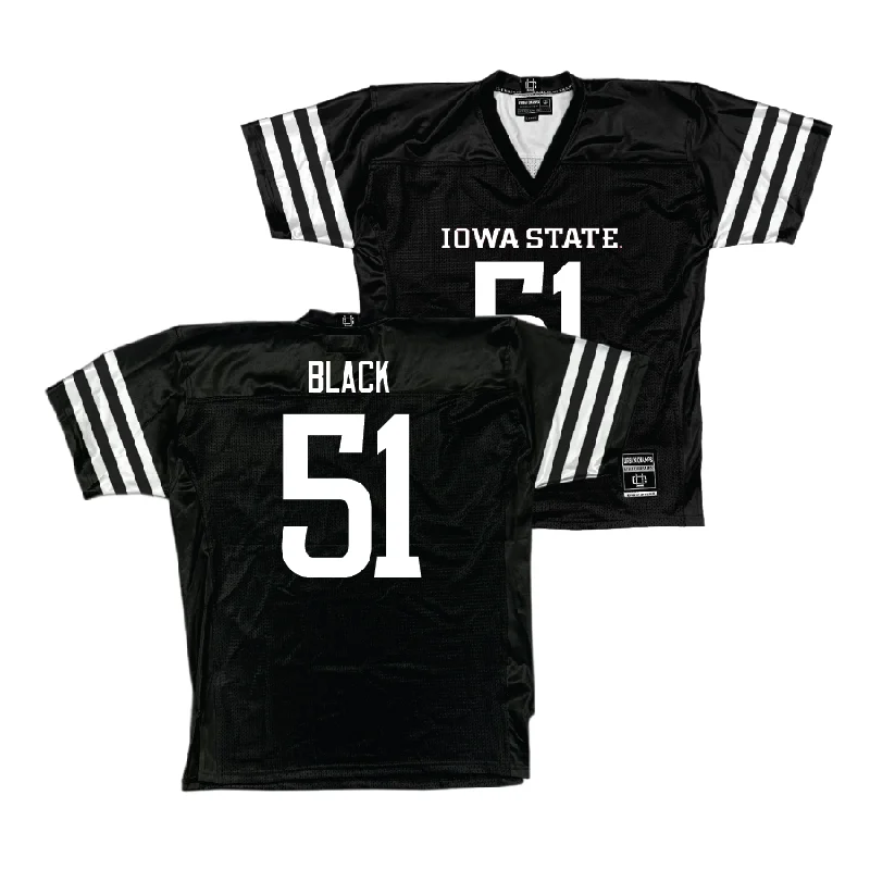 Custom Football Jerseys For Major Events-Iowa State Football Black Jersey - Brendan Black