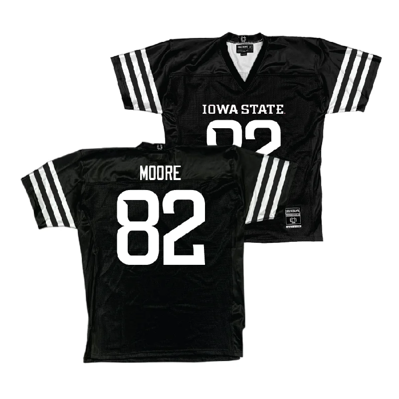 Personalized Football Jerseys For Player Appreciation-Iowa State Football Black Jersey - Tyler Moore