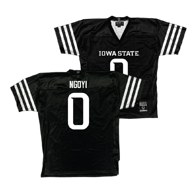 Custom Football Jerseys For International Teams-Iowa State Football Black Jersey - Ben Ngoyi