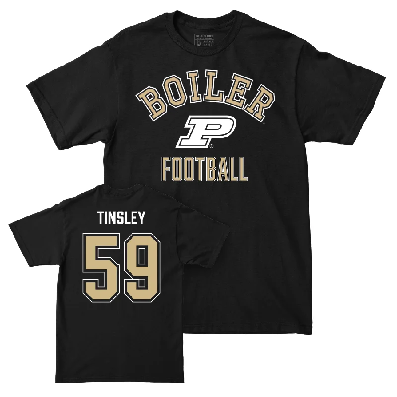 Personalized Football Jerseys For College Teams-Football Black Classic Tee  - Thomas Tinsley