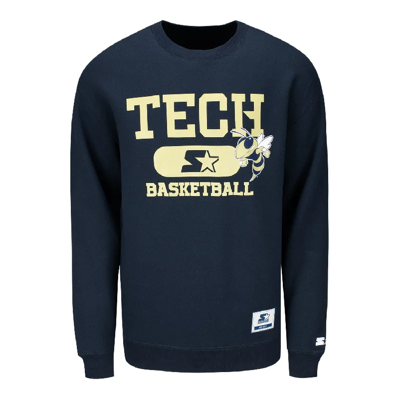 Custom Basketball Jerseys For Regional Competitions-Georgia Tech Yellow Jackets Basketball Tech Crewneck Sweatshirt