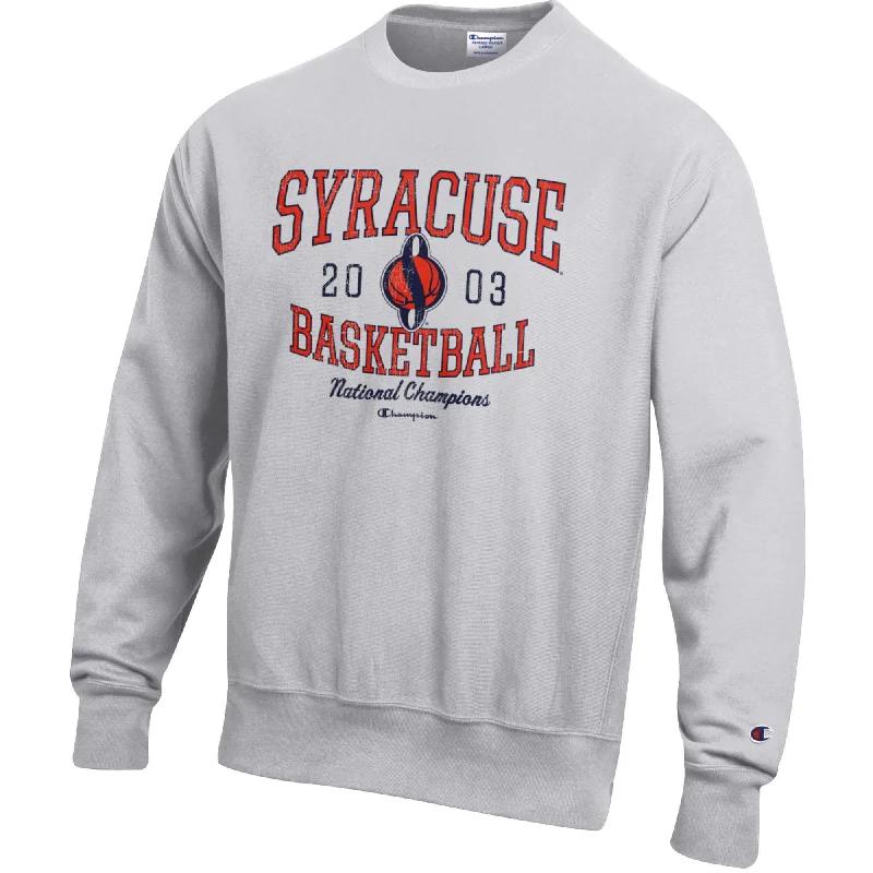 Basketball Jerseys For Youth Teams & Leagues-Champion Syracuse Basketball 2003 National Champions Crew Neck Sweatshirt