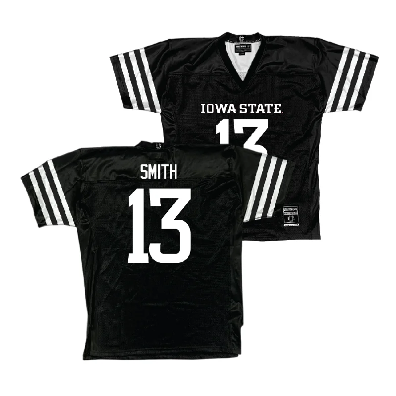 Football Jerseys For Family Events-Iowa State Football Black Jersey - Cameron Smith