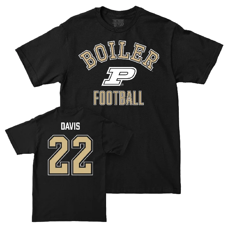 Personalized Football Jerseys For Schools-Football Black Classic Tee - Owen Davis | #22