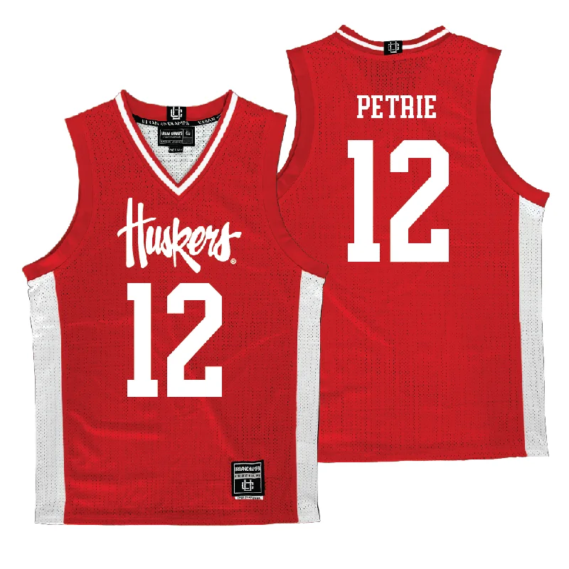 Personalized Basketball Jerseys For Alumni Teams-Nebraska Women's Basketball Red Jersey  - Jessica Petrie