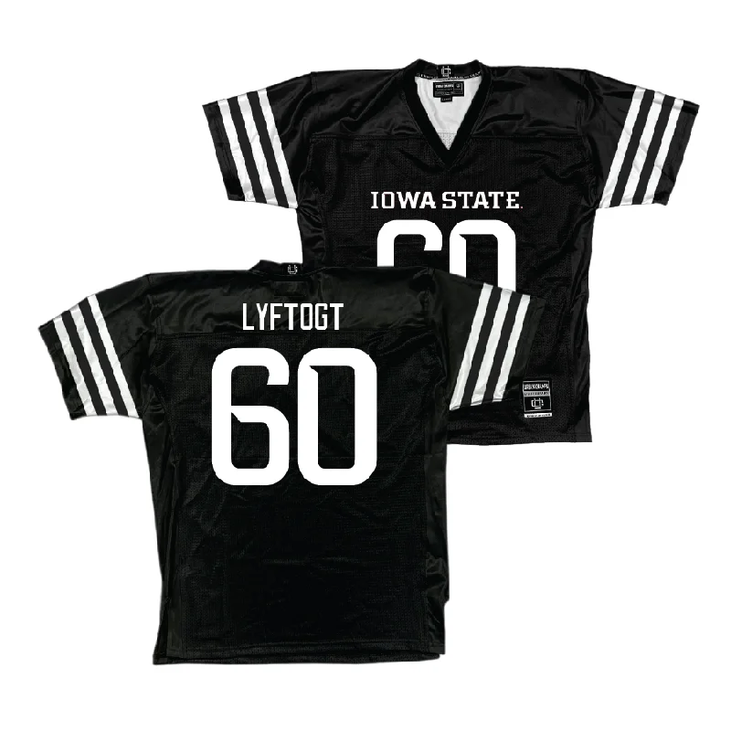 Football Jerseys With Player Customization Options-Iowa State Football Black Jersey - Jacob Lyftogt