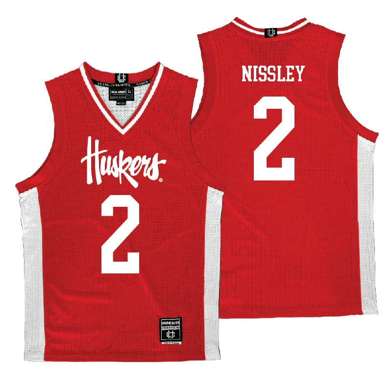 Personalized Basketball Jerseys For Team Photos-Nebraska Women's Basketball Red Jersey - Logan Nissley | #2