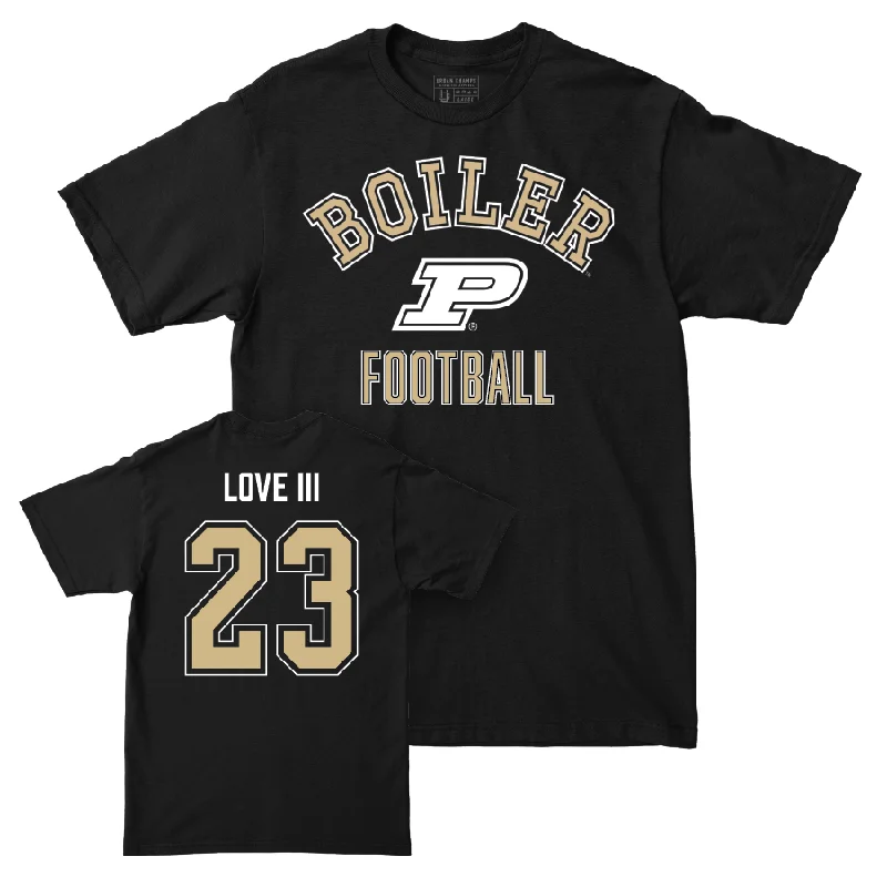 Personalized Football Jerseys For Player Recognition-Football Black Classic Tee  - Reggie Love III