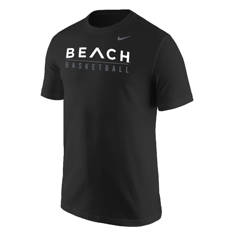 Personalized Basketball Jerseys For Gift Giving-Beach Basketball Core short sleeve T-Shirt - Black, Nike