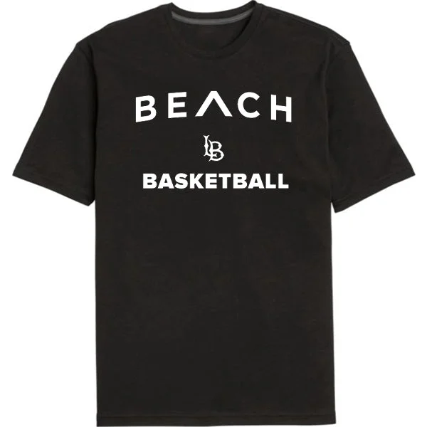 Custom Basketball Jerseys For Team Sponsorship-Basketball Beach Caret T-Shirt - Black, TLC