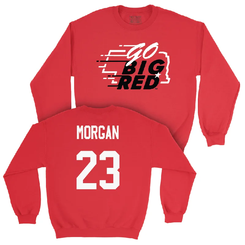 Basketball Jerseys For Youth & Junior Leagues-Red Men's Basketball GBR Crew  - Andrew Morgan