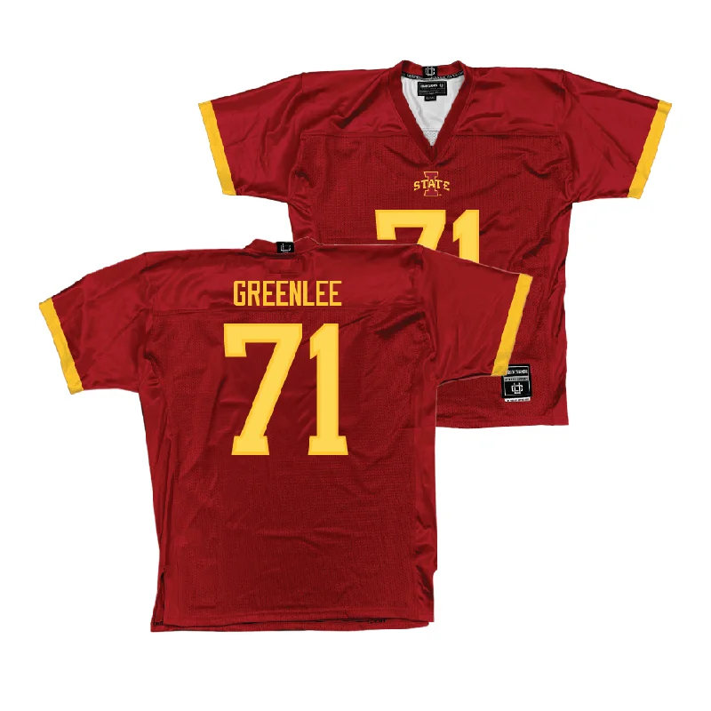 Personalized Football Jerseys For Special Teams-Crimson Iowa State Football Jersey - Gabriel Greenlee