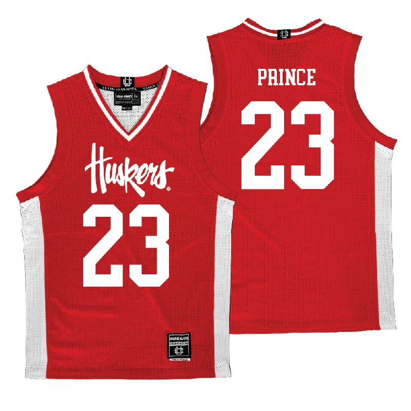 Personalized Basketball Jerseys For College Events-Nebraska Women's Basketball Red Jersey  - Britt Prince