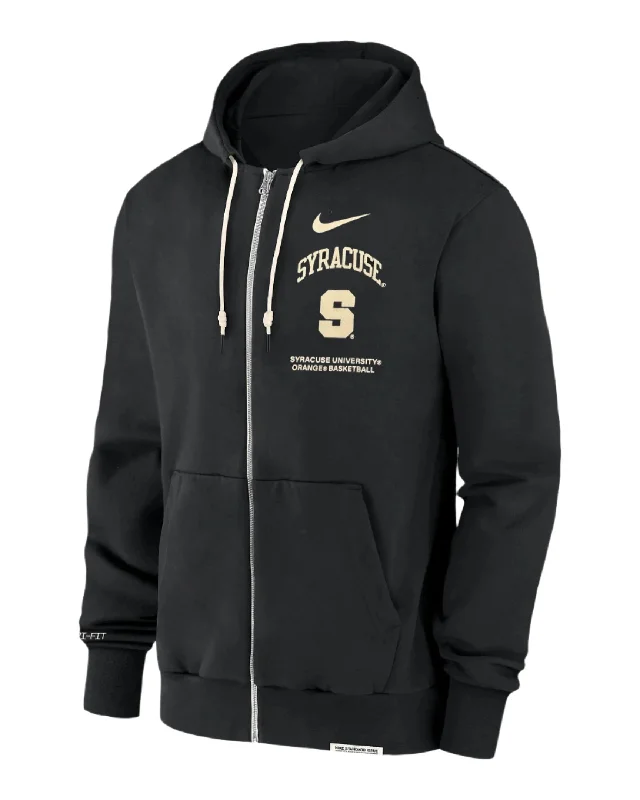 Custom Basketball Jerseys For Award Ceremonies-Nike Syracuse Basketball Travel Fleece Full-Zip Hoodie