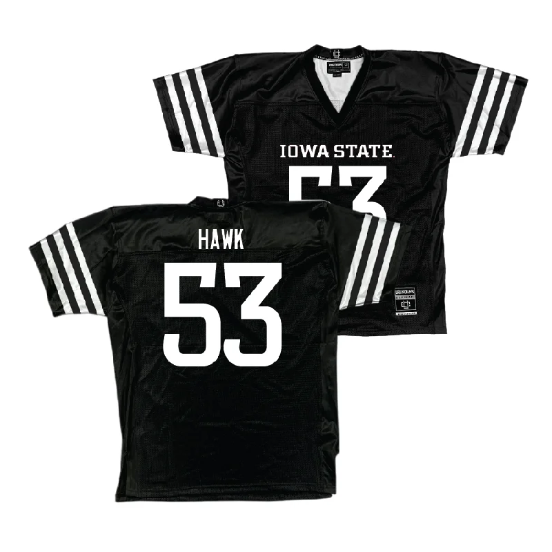 Custom Football Jerseys For Group Orders-Iowa State Football Black Jersey - Zaimir Hawk