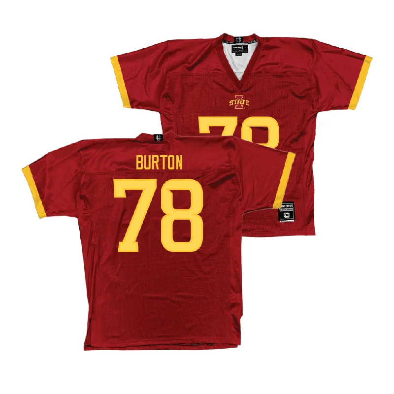 Personalized Football Jerseys For Special Recognitions-Iowa State Football Crimson Jersey  - Andre Burton