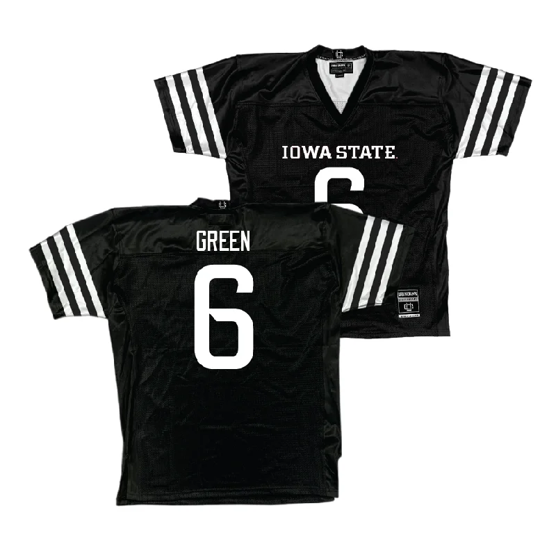 Personalized Football Jerseys For Fans & Players-Iowa State Football Black Jersey  - Eli Green