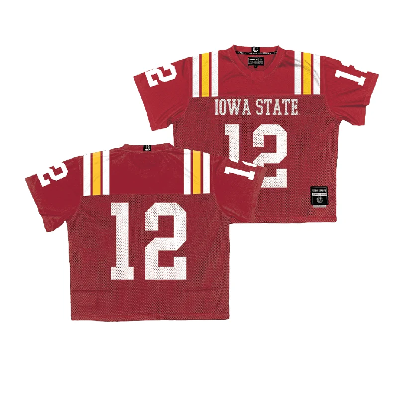 Football Jerseys For Sponsorship Recognition-Iowa State Throwback Football Jersey - Jaylon Jackson | #12