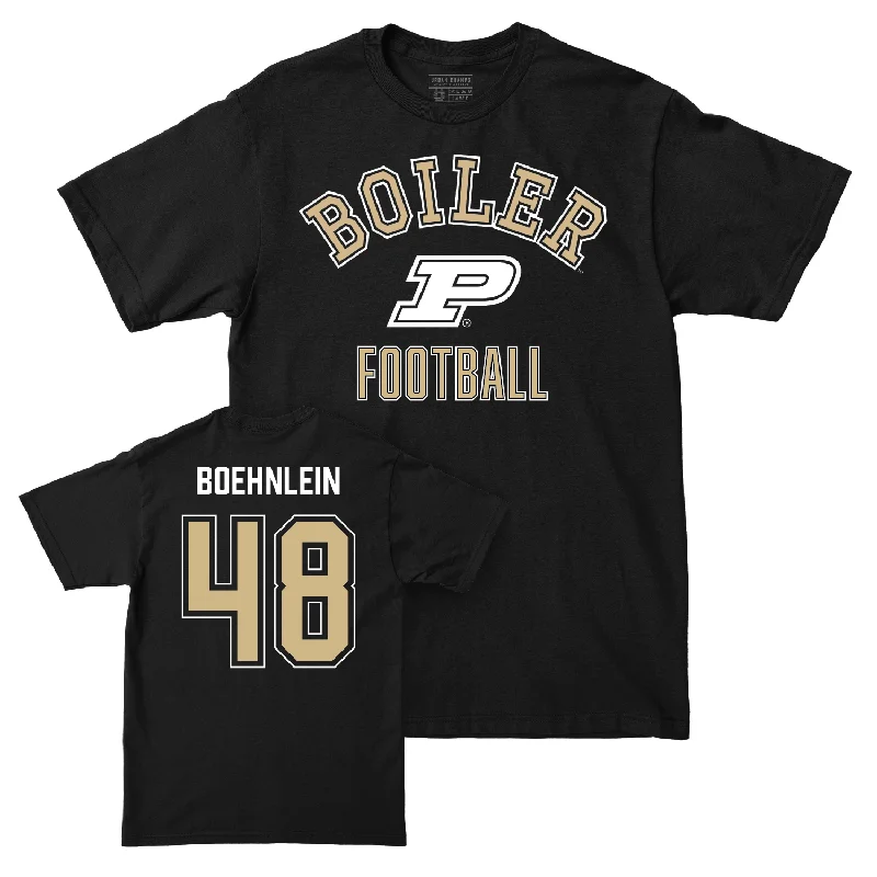 Football Jerseys For School Competitions-Football Black Classic Tee - Bennett Boehnlein | #48