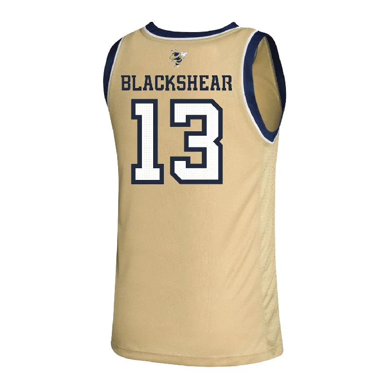 Personalized Basketball Jerseys For Corporate Gifts-Georgia Tech Adidas Women's Basketball Student Athlete Sand Jersey #13 Kayla Blackshear