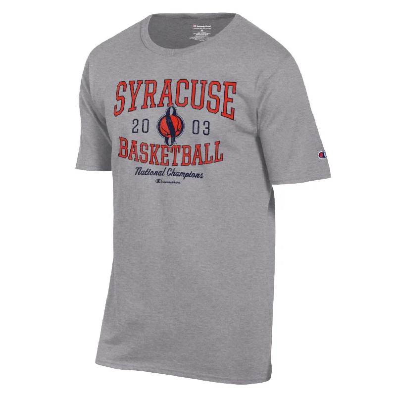 Personalized Basketball Jerseys For Tournament Events-Champion Syracuse Basketball 2003 National Champions Tee