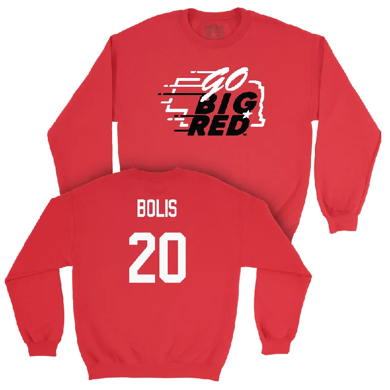 Custom Basketball Jerseys For Fans-Red Men's Basketball GBR Crew  - Justin Bolis