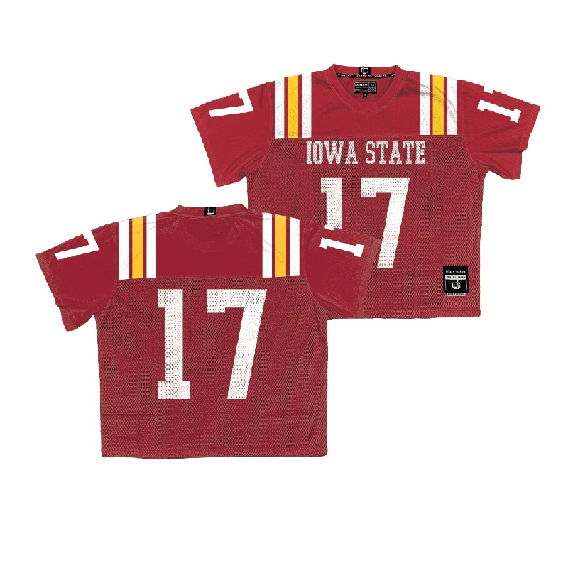 Personalized Football Jerseys For Special Gifts-Iowa State Throwback Football Jersey - Kai Black | #17