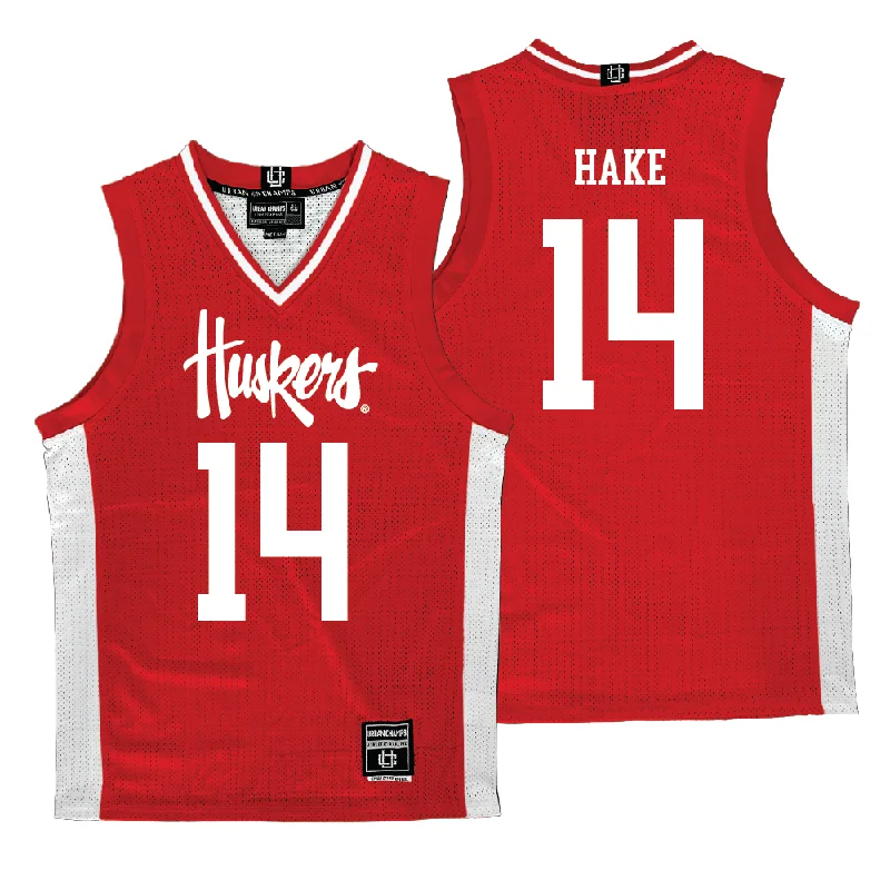 Custom Basketball Jerseys For Special Occasions-Nebraska Women's Basketball Red Jersey - Callin Hake | #14