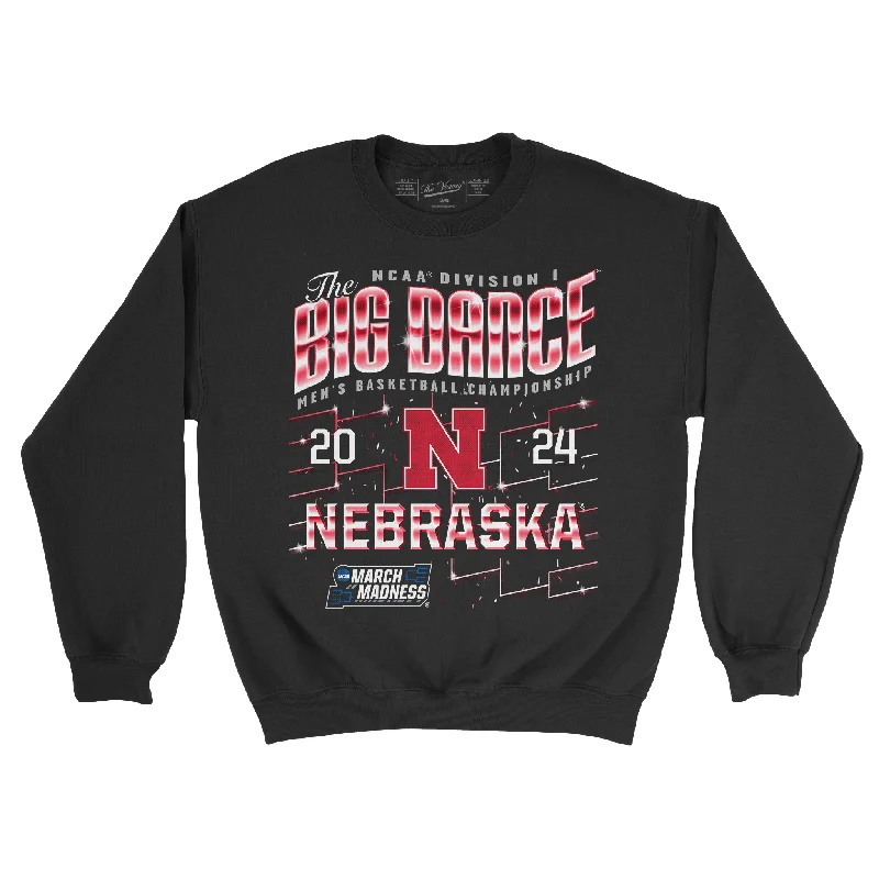 Custom Basketball Jerseys For Club Competitions-Nebraska MBB 2024 NCAA Tournament Streetwear Crew by Retro Brand