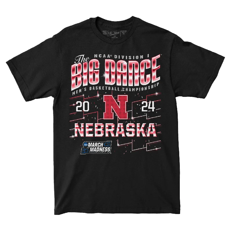 Personalized Basketball Jerseys For Competitive Teams-Nebraska MBB 2024 NCAA Tournament Streetwear T-shirt by Retro Brand