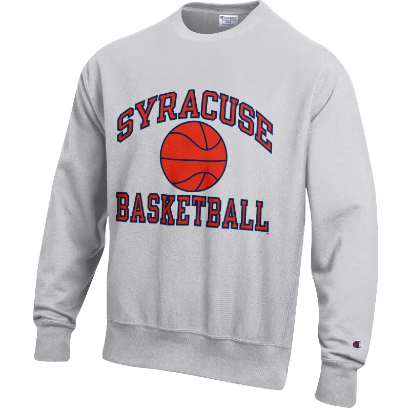 Custom Basketball Jerseys For Youth Teams-Champion 2 Color Heavyweight Reverse Weave Basketball Crew Neck Sweatshirt