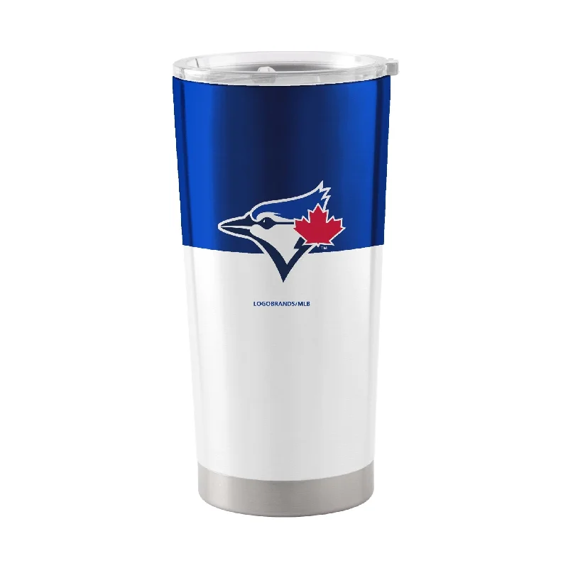 Custom Team Mugs For Special Partnerships-Toronto Blue Jays 20oz Colorblock Stainless Steel Tumbler