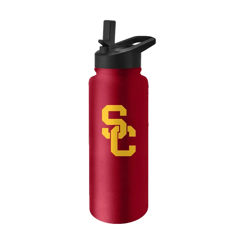 Custom Team Mugs With Event Logos-USC 34oz Logo Quencher Bottle