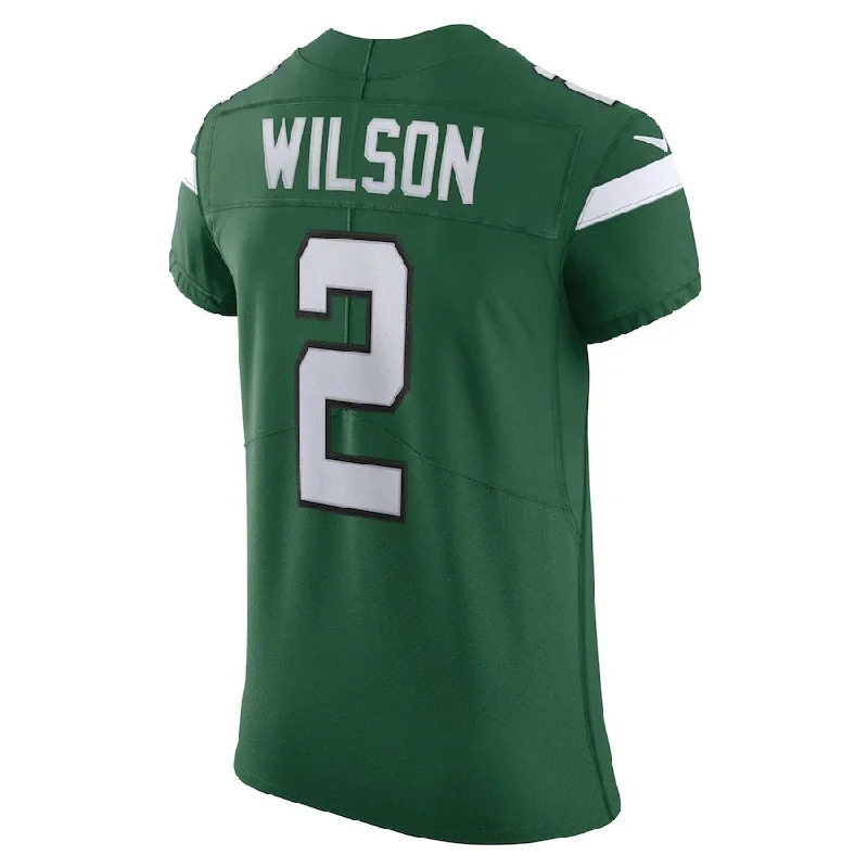 Custom Rugby Jerseys With Custom Graphics For Supporters-NY.Jets #2 Zach Wilson Gotham Green Vapor Elite Jersey Stitched American Football Jerseys