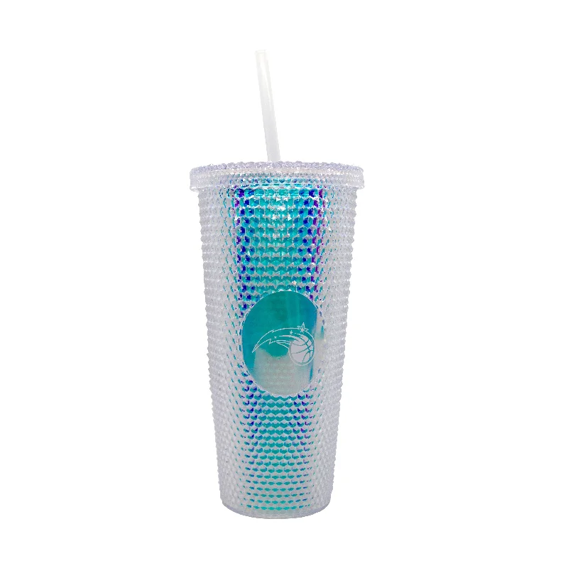 Team Mugs With Special Edition Graphics-Orlando Magic 24oz Iridescent Studded Tumbler