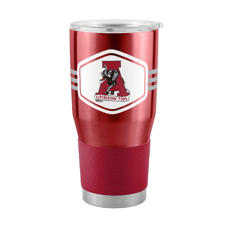 Custom Team Mugs For Team Appreciation-Alabama 30oz Varsity Stainless Steel Tumbler