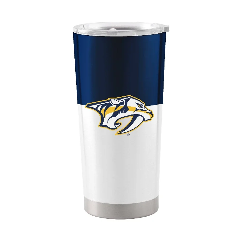 Custom Team Mugs For Corporate Marketing-Nashville Predators 20oz Colorblock Stainless Tumbler