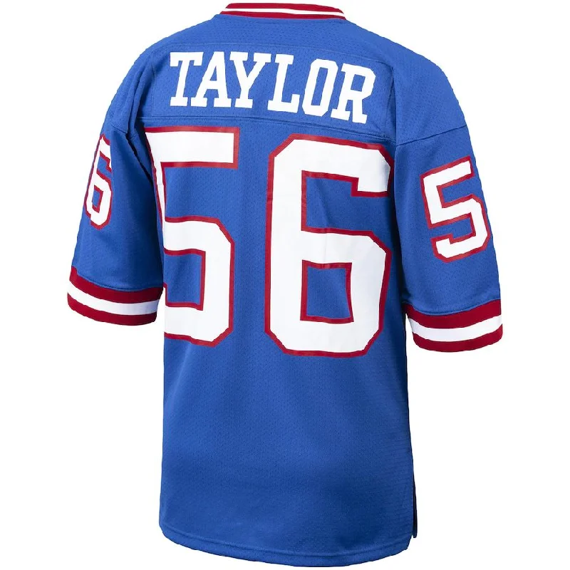 Rugby Jerseys With Custom Text and Colors-NY.Giants #56 Lawrence Taylor Mitchell & Ness Royal 1986 Authentic Throwback Retired Player Jersey Stitched American Football Jerseys